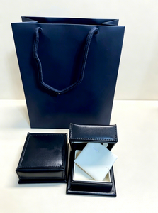 Luxury Leatherette <b>Watch</b> Box <b>Set</b> with Faux Suede Lining and Snap Closure Rectangle Shape Protective Packaging for Single <b>Watch</b> - Product Image 3