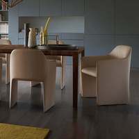 Nouvelle chaise de café française, chaise de salle à manger individuelle de luxe léger, chaise de restaurant occidentale bicolore