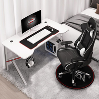 Escritorio de Calidad Superior para Gaming en Forma de Z de Metal con LED RGB para Chica Flor de Cerezo Rosa, Oferta Especial, Mesa Moderna para PC para Oficina y Hogar, Incluye Vaso