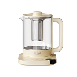 Hervidor de té inalámbrico eléctrico de vidrio de fábrica Calentador de agua hirviendo automático portátil con control de temperatura para el hogar Cocina CB - Product Image 5
