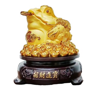 2024 nuevas artesanías de resina Rana invitando a <span class=keywords><strong>la</strong></span> fortuna sapo dorado decoración cajero <span class=keywords><strong>Bar</strong></span> buena suerte sapo de tres pies regalo de apertura - Product Image 1