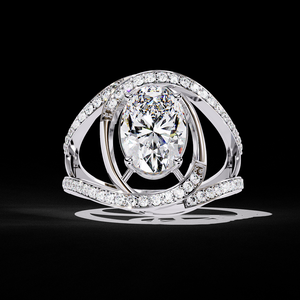 Bague en diamant de laboratoire certifié IGI de 5 carats, design unique à œil ouvert, bijoux fins - Product Image 2