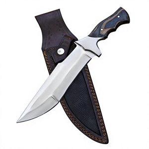Fabrication en usine de couteaux Bowie en acier inoxydable avec manche en bois, de haute qualité, durables et personnalisables, à vendre - Product Image 2