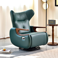 Salon moderne de luxe Chaises pivotantes électriques Canapé simple relax Chambre de loisir paresseux à bascule Mobilier unique de designer