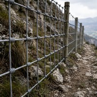 Clôture à charnières haute résistance, hauteur 2,0 m, fil de 2,5 mm pour grands pâturages et périmètres de ranchs
