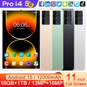 แท็บเล็ต Pro 14 ขนาด 11 นิ้ว รุ่น Vault ความจุ 16GB+1TB กล้อง 108MP แบตเตอรี่ 8000mAh รองรับ 5G ซิมคู่+TF ชิปเซ็ต MTK Wi-Fi ระบบปลดล็อคด้วยใบหน้า Zero Ray  ระบบสแกนลายนิ้วมือ หน้าจอ AMOLED 120Hz - Product Image 6