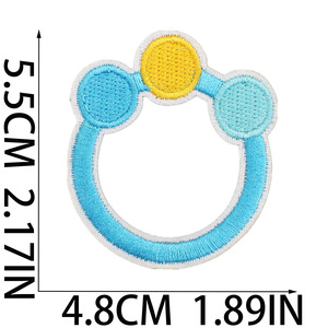 Nouveau fer sur cadeau brodé ours petits pieds arc-en-ciel étoile landau couronne bébé patchs pour garçon fille vêtements - Product Image 6