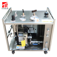 Banc d'essai haute pression Terek 800 bar avec pompe hydraulique pneumatique et enregistreur graphique circulaire
