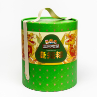 Boîte Cadeau Cylindrique de Luxe Personnalisée en Carton avec Poignée, Contenant en Carton pour Emballage Alimentaire Festif