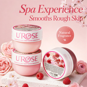 U'ROSE Bath Salt <b>Body</b> <b>Scrub</b> Cream Exfoliating For All Skin Types Fruit Fragrance - Product Image 3