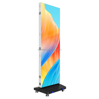 P1.8 P2 Layar LED Poster Lipat Portabel Kecerahan Tinggi untuk Acara, Mal, dan Iklan Ritel