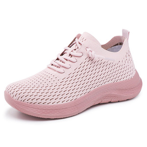 Women's Summer Casual Lace-Up Running Sneakers Breathable <b>Soft</b> Sole PVC Insole Cross-Border Couple Fashion Trend Walking <b>Shoes</b> - Product Image 3