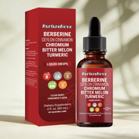 Nouveau produit pour l'exportation transfrontalière : Gouttes liquides de complexe de berbérine, flacon de 60 ml, ingrédient de haute qualité et sûr, complément alimentaire