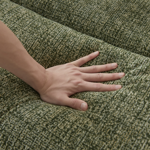 Oversized 3 Seater Convertible Sofa Set with Chenille Fabric No Assembly <b>Space</b>-<b>Saving</b> Apartment Sofa <b>Bed</b> for Living Room - Product Image 6