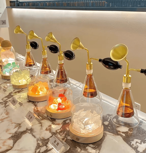 300ml Double Couche Transparent Bronze Doré Parfum Huile Essentielle Café <span class=keywords><strong>Test</strong></span> Bouteilles En Verre Parfum Senteur Bouteille - Product Image 2