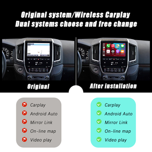 CZT-AUTO Không Dây Apple Carplay Giao Diện Cho Land Cruiser Lc200 2015-2021mirror Liên Kết Đài Phát Thanh Carplay Android Tự Động Chuyển Hướng Cắm - Product Image 3