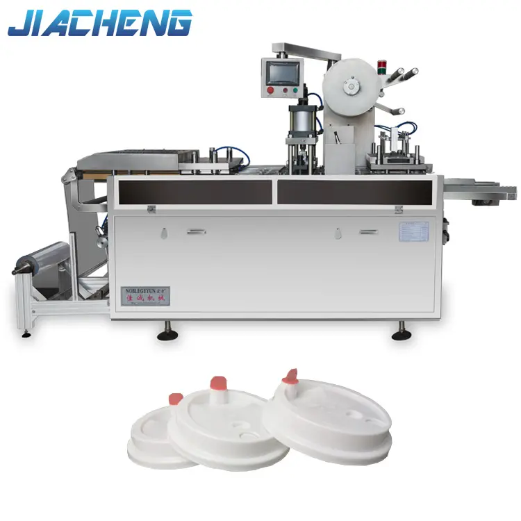 JC-500C Plastik Penutup Tutup Cangkir Air Mesin Thermoforming Kecil/Mesin Pembentuk Wadah Makanan/Mesin Pembuat Baki Kue