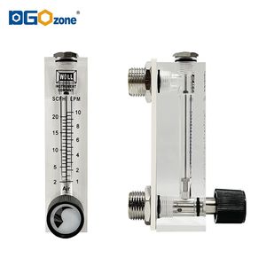 Débitmètre d'air DGOzone KH-08A01M-V en plastique 0,5-5 LPM avec vanne à plage réglable pour le contrôle du gaz - Product Image 4