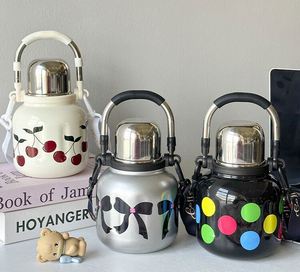 Outdoor Large-capacity Children's Direct-drinking Water <b>Bottle</b> Portable Insulation Stainless Steel <b>Travel</b> Essentials - Product Image 2