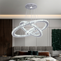 Lustre en cristal moderne grand luminaire suspendu en cristal pour salon chambre plafonnier Lustres Luminaire Plafonnier