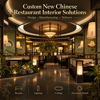 Décoration de restaurant écologique personnalisée de haute qualité avec éclairage LED, conception complète, construction de salle à manger, restaurant de restauration rapide