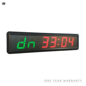 Hangzhou Hong Hao 2.3 pouces rouge numérique LED horloge murale 6 chiffres ensemble horloge minuterie Sport <span class=keywords><strong>boxe</strong></span> minuterie ronde - Product Image 4