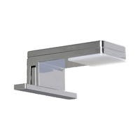 Miroir LED moderne avec éclairage, montage mural, applique de salle de bain, finition chromée, 250 lumens, matériau ABS, étanche IP44, Ra80