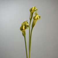 Yopin-6033 PU Calla-Lilien-Blume Hochrealistischer Künstlicher Alocasia-Zweig Hochwertige Heimdekoration