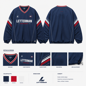 เสื้อสเวตเชิ้ตปักลายสไตล์สปอร์ตแนวสตรีทลำลอง ยูนิเซ็กส์ ฮิปฮอป ทรงหลวม คอกลม แขนยาว ระบายอากาศได้ดี แห้งเร็ว - Product Image 6