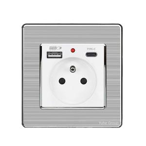 European Standard Wall Socket Module Set with Tamper Resistant Wi-Fi Remote Control Glass Material 230V 16A Residential Use - Product Image 2