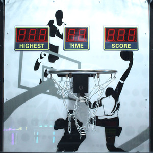 Machine de jeu de basket-ball d'arcade commerciale d'intérieur pliable <span class=keywords><strong>Pop</strong></span> a Shot Coin Pusher Dual Hoop Amusement Park Sale - Product Image 5