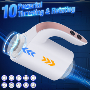 Godet de masturbation télescopique rotatif <span class=keywords><strong>automatique</strong></span> portable en forme de coupelle, Godet d'avion, Produits sexuels pour adultes - Product Image 2