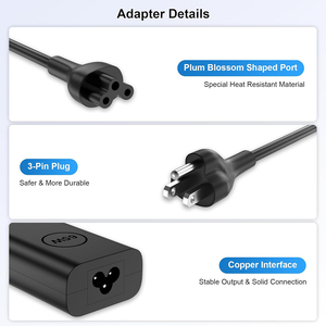 Hot Sale 65W GaN <b>USB</b>-<b>C</b> Charger For Dell, High Quality Replacement <b>Adapter</b> For European And American Market - Product Image 3