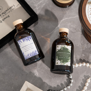 น้ำหอมปรับอากาศแบบก้าน<span class=keywords><strong>ไม้</strong></span>หอม ขนาด 100 มล. 3.3 ออนซ์ ขวดแก้วหรูหรา ชุดกระจายกลิ่นหอมสำหรับบ้าน - Product Image 4