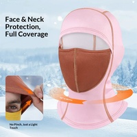 Pasamontañas de Invierno para Exteriores, de Spandex/Poliéster, Forro Polar Cálido, Multifuncional, Cortavientos, para Esquí, Unisex