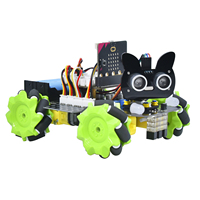Kedatangan baru Keyestudio micro bit 4WD Mecanum Robot car kit dengan papan utama.