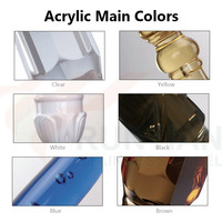 Fournisseur de Foshan : Balustres en cristal transparent Korkulugu russe, balustrades en acrylique, meneurs d'escalier en plexiglas