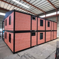 Bâtiment modulaire en acier à deux étages, structure en conteneurs, hébergement temporaire pour compétitions sportives, maison préfabriquée à deux étages, hôtel