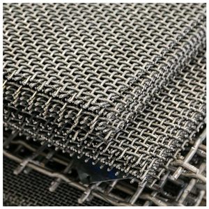 Grillage métallique personnalisé en acier au manganèse 65, avec bordure à <span class=keywords><strong>crochet</strong></span>, tissé, pour l'exploitation minière, services de soudage et de découpe - Product Image 5