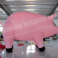 Wanjun Grand Modèle Personnalisé de Mascotte Publicitaire Gonflable, Modèle Animal Gonflable Sexy, Cochon Gonflable rose à vendre