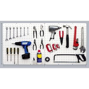 Kit de Paneles de Pared Perforados de Plástico Personalizados, Paneles de Pared Perforados para Oficina, Armario, Baño, Organizador de Almacenamiento de Pared, Almacenamiento de Especias y Alimentos - Product Image 4