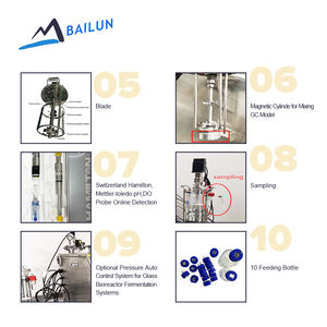 Parallel Bioreactor Fermenter System 4 Vessel 2L 50L Benchtop Bioreactor for High-Throughput Lab - Product Image 2