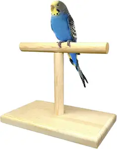 Bird Training Stand, Portable Tabletop Bird Perch Spin Training Perch for Parakeets Conures Lovebirds or Cockatiels