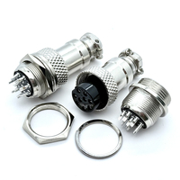 Conector de Cable Impermeable Soulin Custom GX16 de 9 Pines, Ensamblaje Circular de Cobre de Comunicación, Hembra a Macho, Simple o Doble