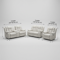 Frank Furniture, ensemble de canapés multifonctionnels, canapé d'angle pour salon, canapé-lit avec rangement pour petit appartement