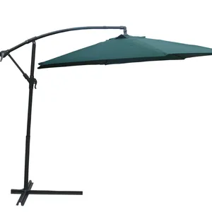 2024 여름 핫 세일 정원 야외 우산 바나나 교수형 우산 LED 접이식 및 회전