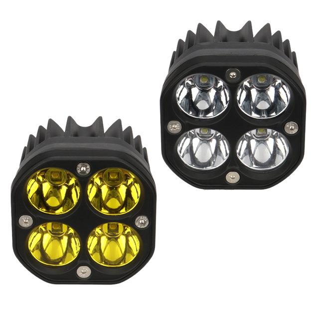 40W Pod LED Work Light for Truck ATV 4000LM Off-Road 4X4 Auxiliary Fog Light IP68 Retrofit Headlight for Vehicle 40W Spotlight