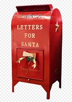 Buzón Navideño Rojo de Hierro Fundido con Diseño de Santa Claus, Buzón Americano para Exterior, Venta Directa de Fábrica al por Mayor