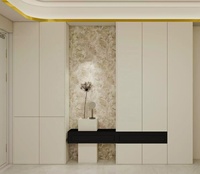 Armoire à chaussures murale moderne en bois massif, écologique, durable, de taille personnalisée, facile à assembler, pour salon, villa, hôtel, centre commercial