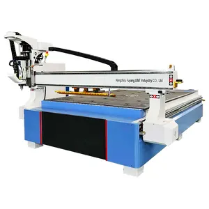 D&T 1224 1325 nesting cnc router wood cutting machine with automatic labeling system for cabinet kitchen furniture making